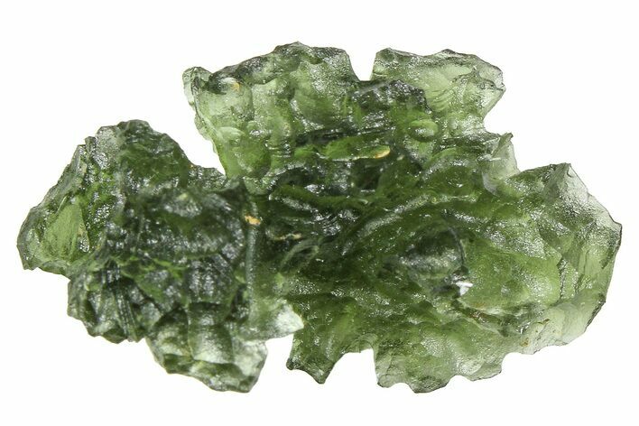 Green Moldavite Tektite ( g) - Besednice, Czech Republic #376332